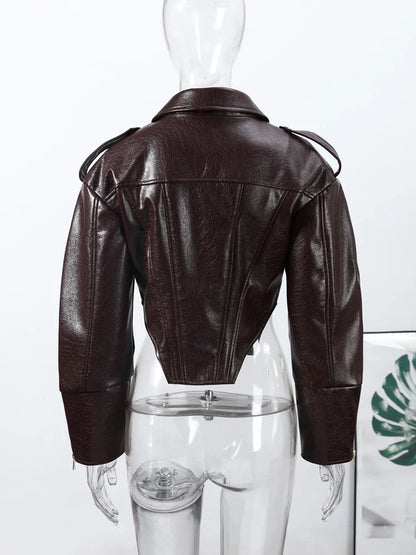 Vintage Leather Biker Jacket