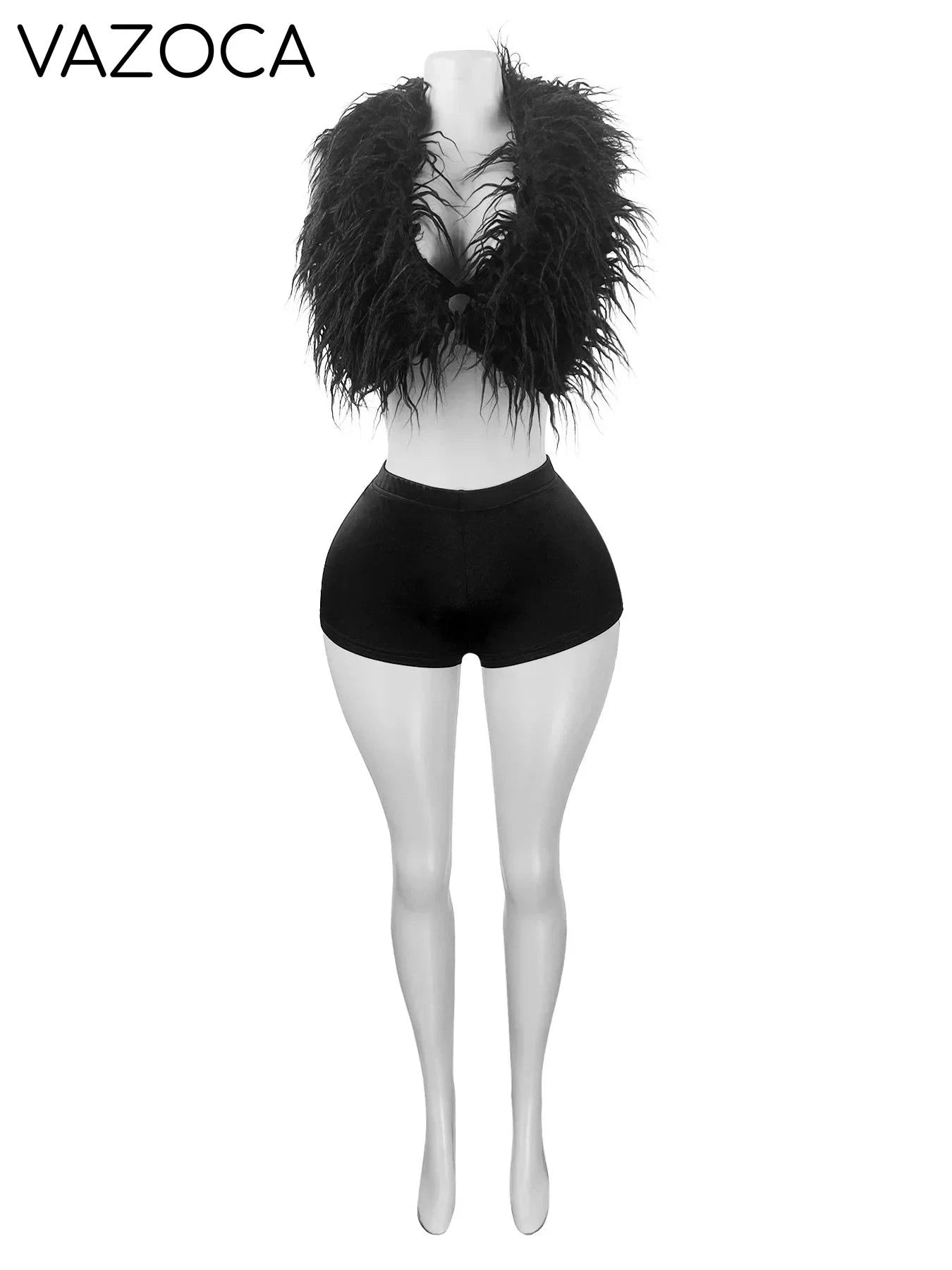 Fur Away Short Set