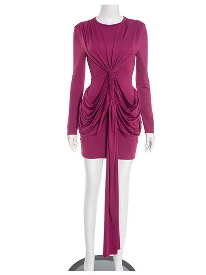 Tasha Ruched Bodycon Mini Dress