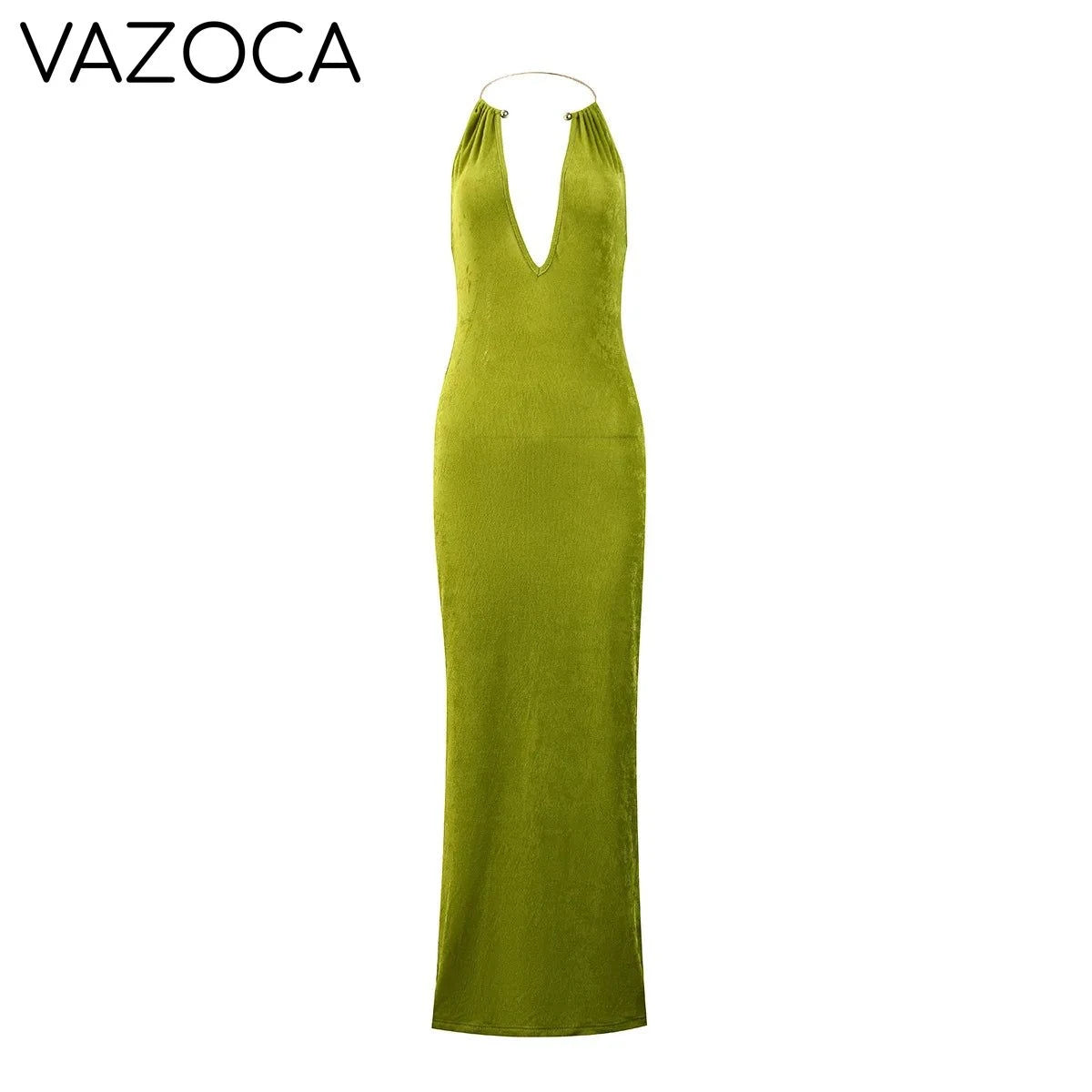 Metallic Chain Maxi Dress