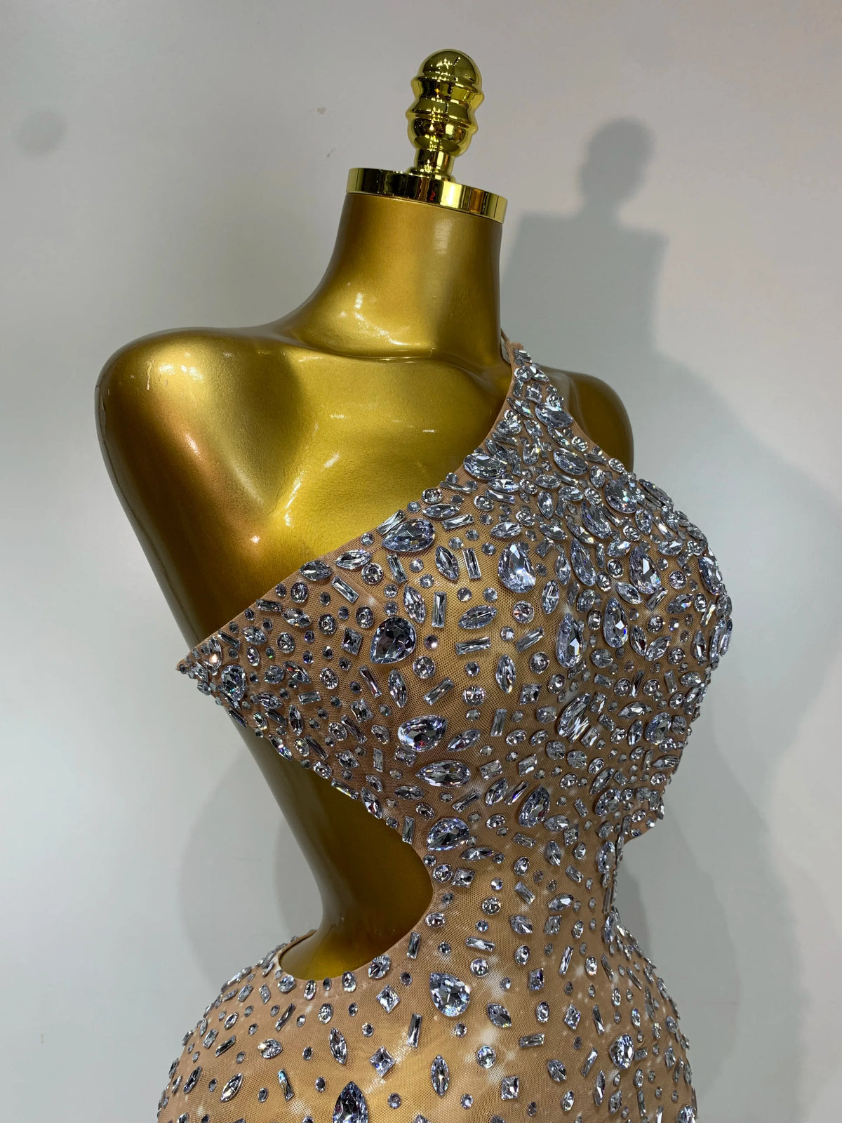 Mila Rhinestone Mini Dress