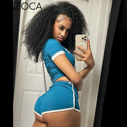 Active Crop Top & Shorts Set