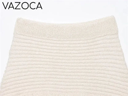 Bella Tassel Knit Cardigan Skirt Set