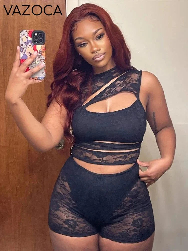 Gloria Mesh Romper