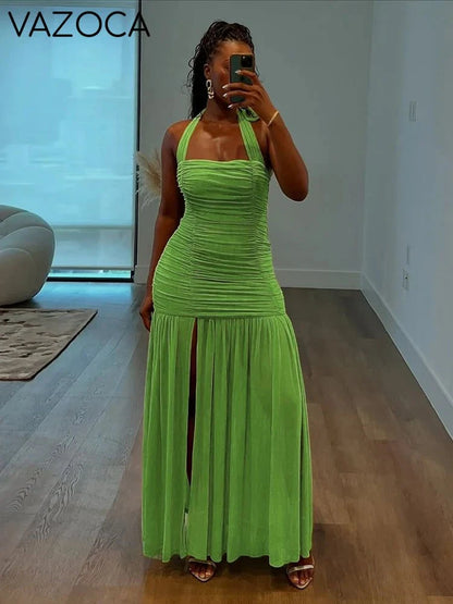 Lisa Ruched Maxi Dress