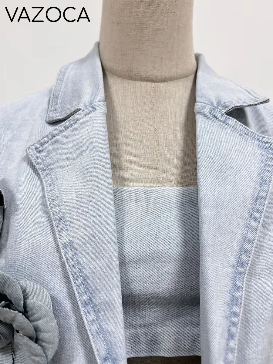 Sofia Denim Mini Skirt Set