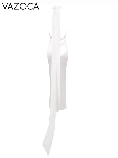 Pearl Backless Maxi Dress