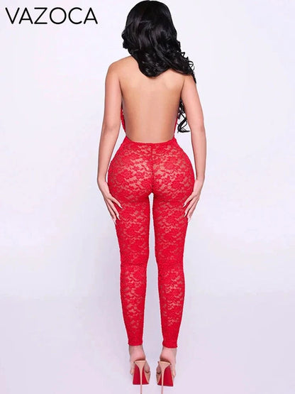 Fatema Mesh Jumpsuit