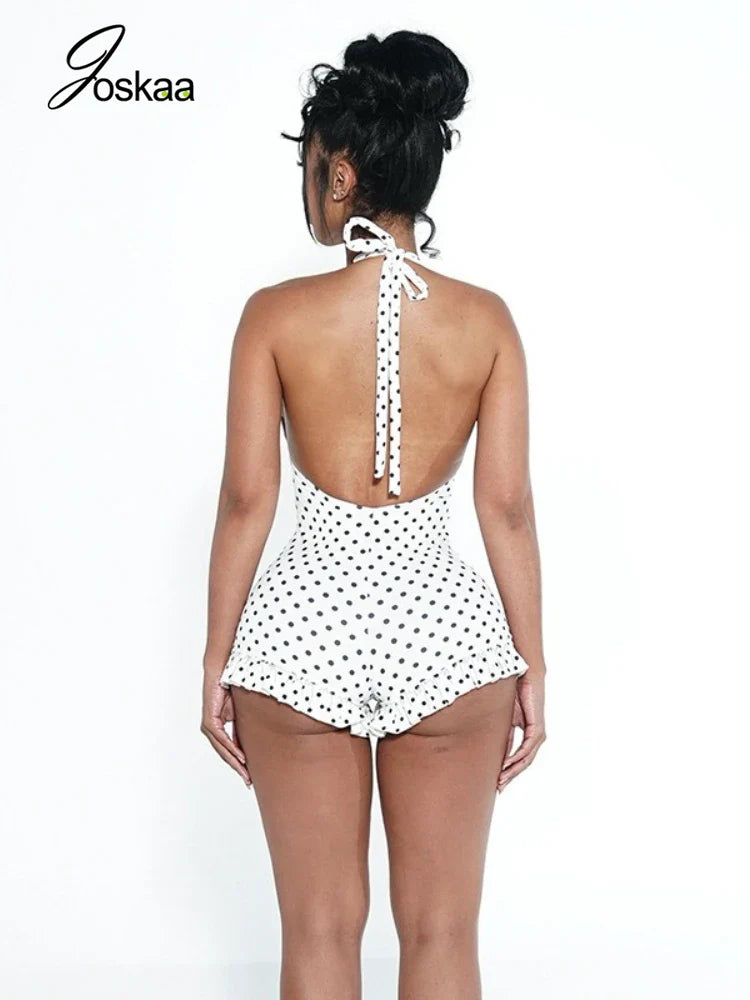 Polka Dot Ruffles Romper