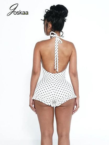 Polka Dot Ruffles Romper