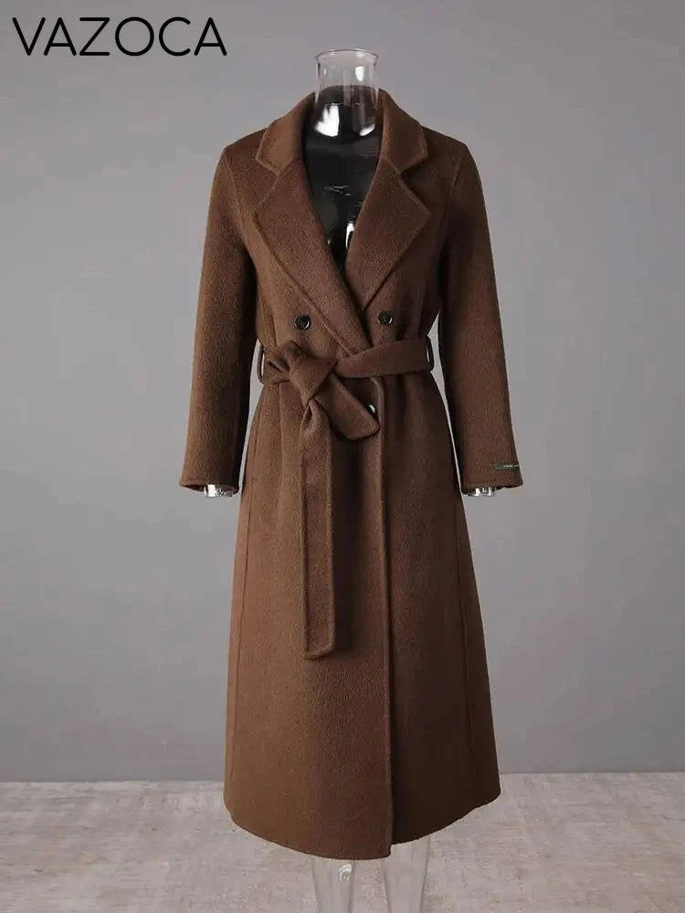 Brown Belted Trench Coat