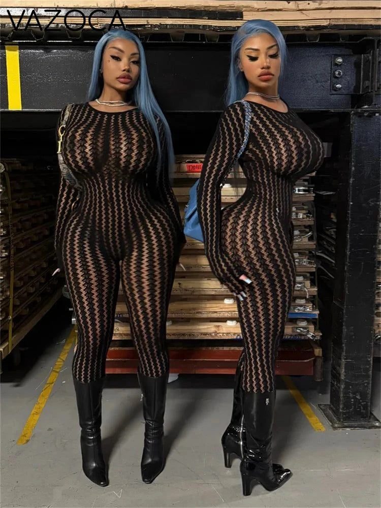 Hottie Mesh Jumpsuit