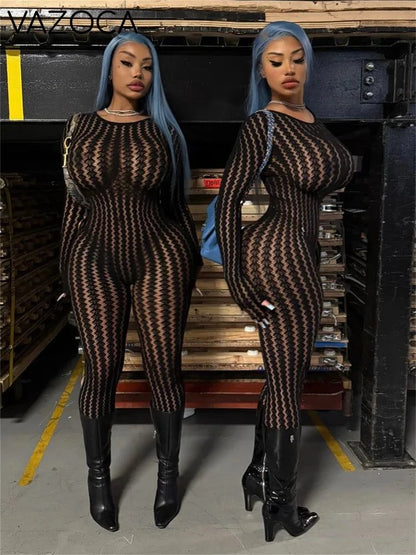 Hottie Mesh Jumpsuit