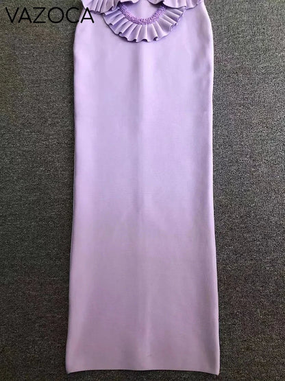 Arana Ruffles Bandage Maxi Dress