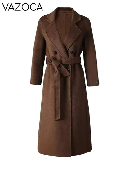 Brown Belted Trench Coat