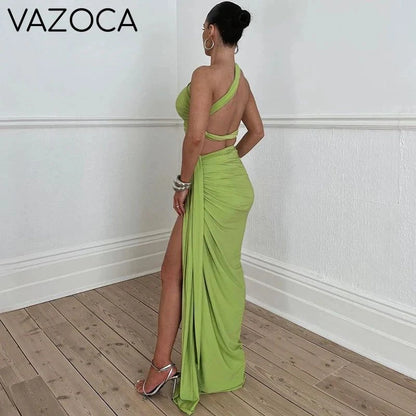 One Shoulder Elegant Skirt Set