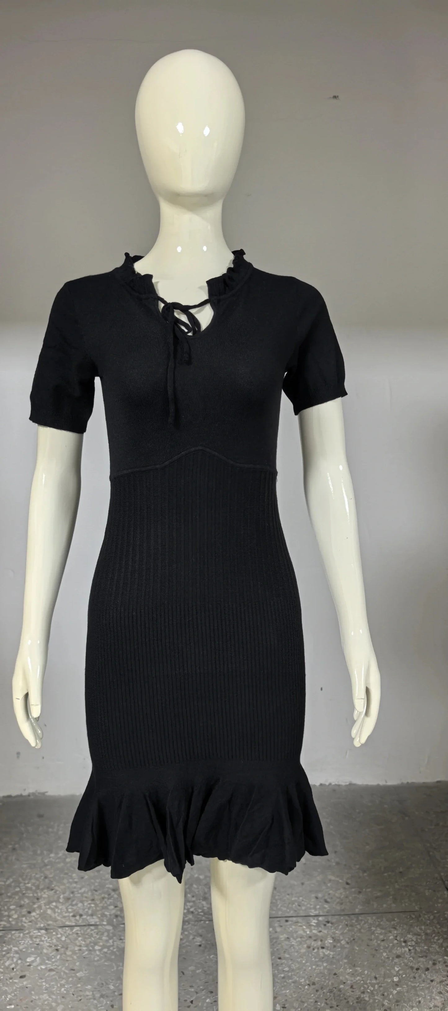Talina Knit Ruffle Mini Dress