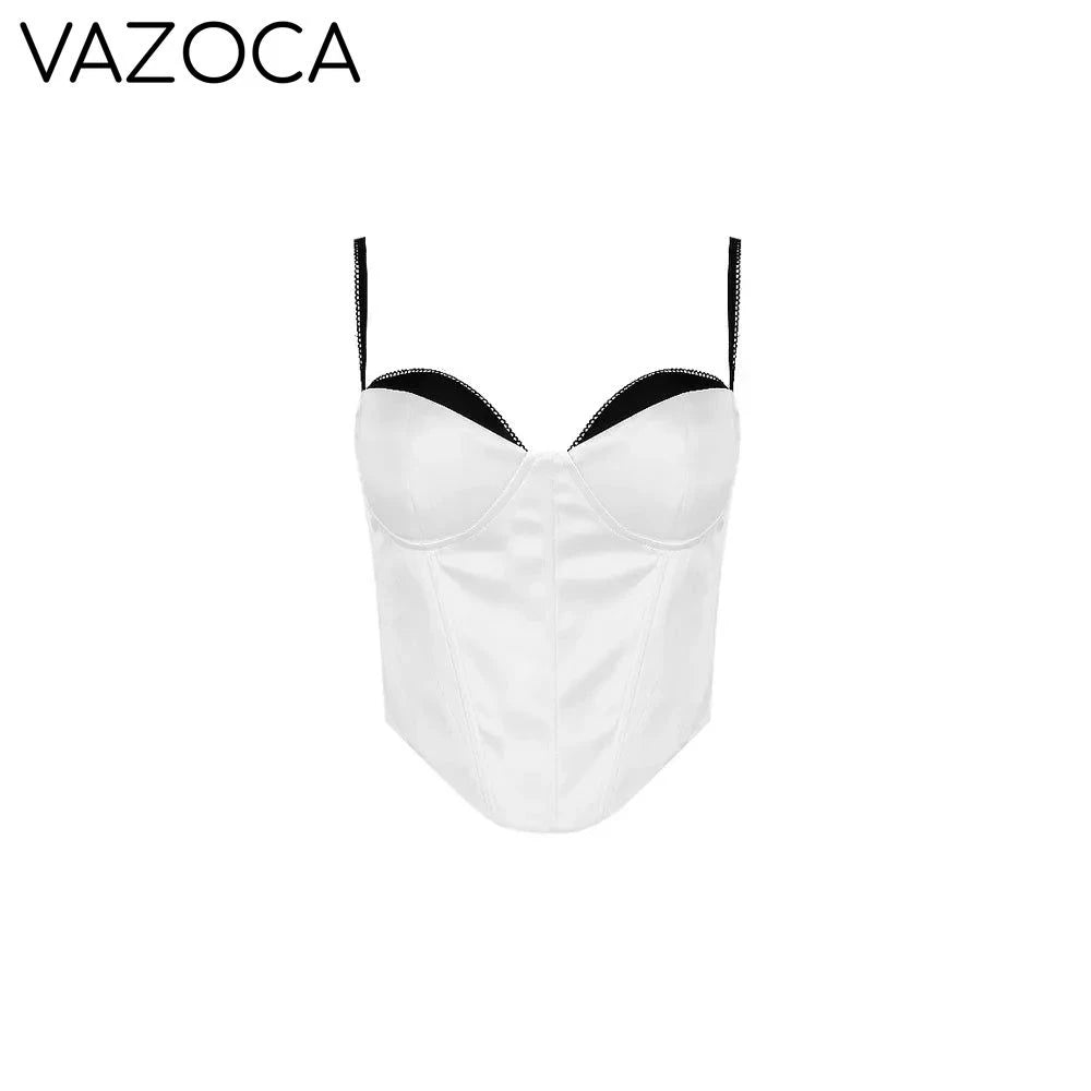 Satin Bustier Corset Top