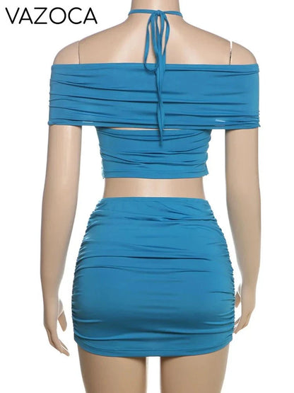 Lucy Ruched Skirt Set