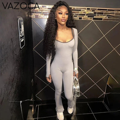 Activewear Jumpsuit With Detachable Sleeves