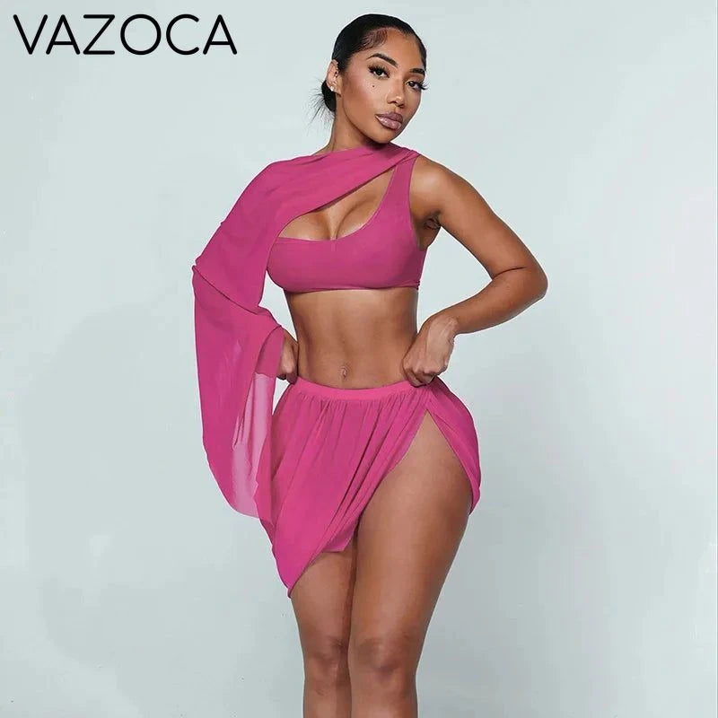 Lona Ruched Skirt Set