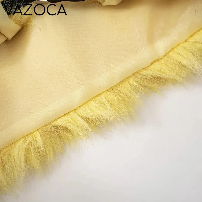 Fur Plush Cropped Jacket