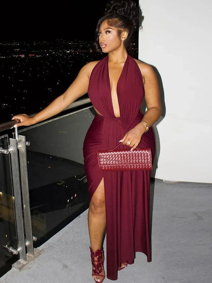 Gigi V-Neck Bodycon Dress