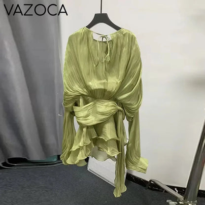 Maritza Tunic Mini Dress LIGHTGREEN