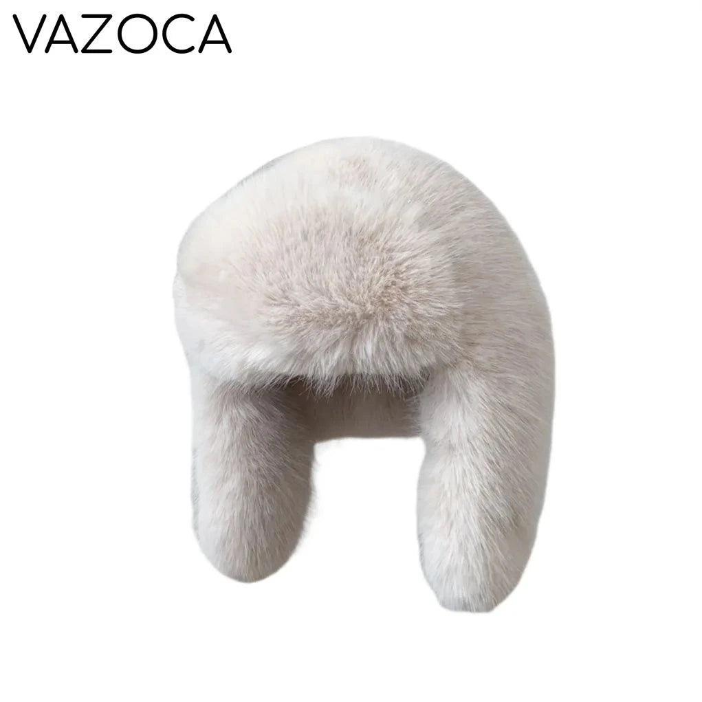 Plush Earflap Fur Hat