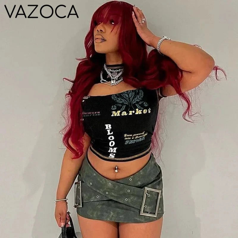 Graphic Cut Out Top