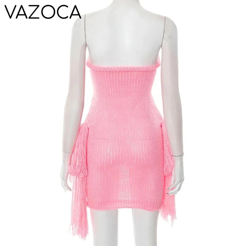 Ruth Crochet Mini Dress