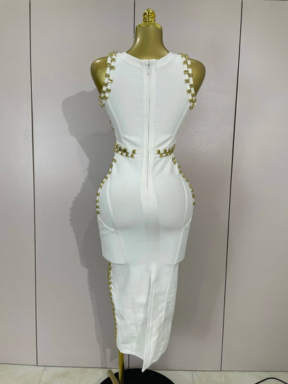 Hollywood Bandage Midi Dress