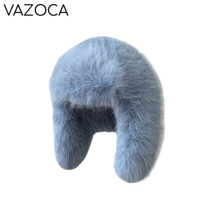 Plush Earflap Fur Hat