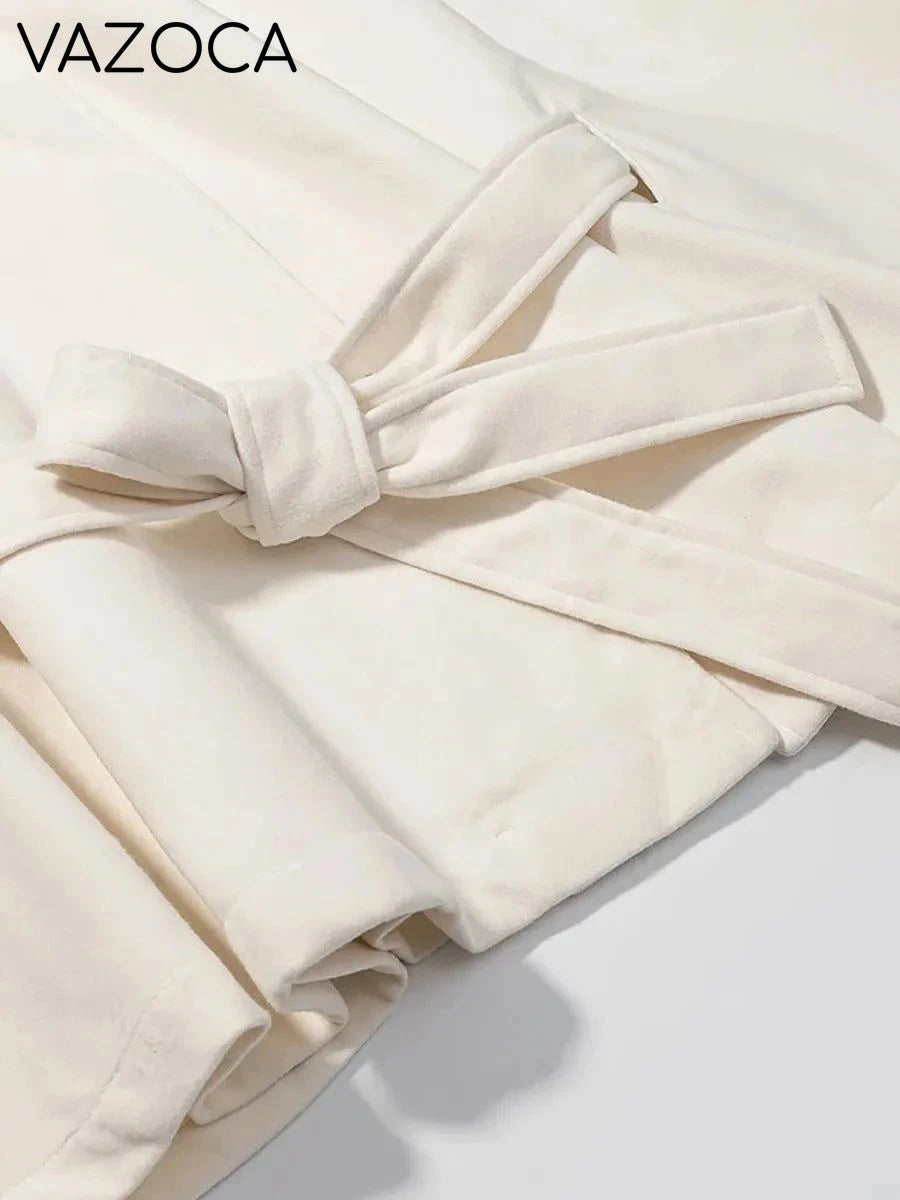 Luxurious Wool Stand Collar Coat