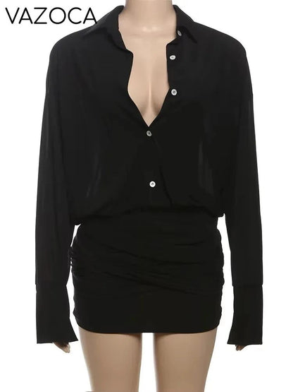 Amelia Sheer Shirt Mini Dress