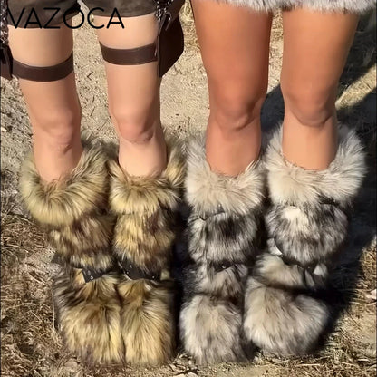 Plush Furry Boots