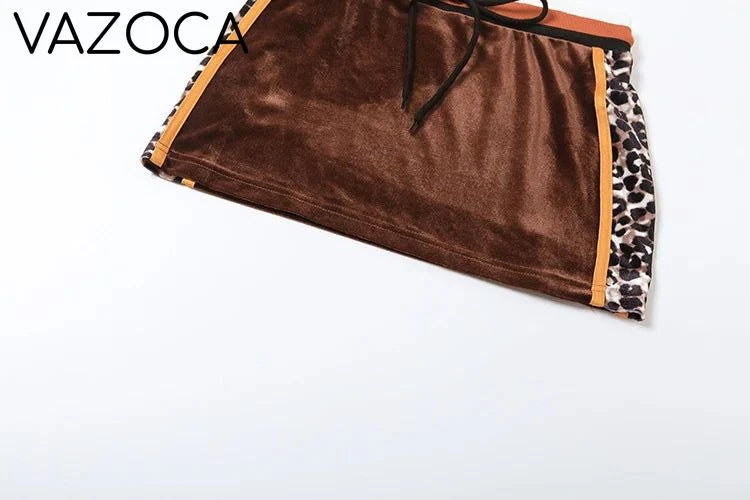 On The Run Velvet Skirt Set