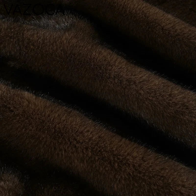 Furry Pleated Mini Skirt