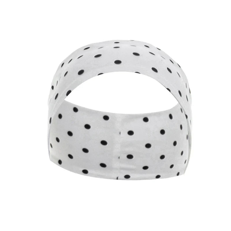 Polka Dot Print Romper +Headscarf