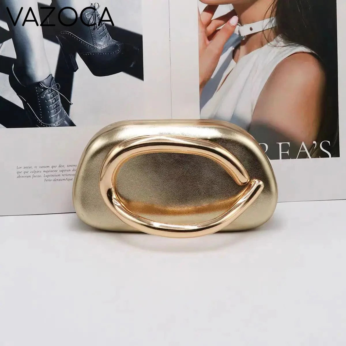 Evening Clutch Bag Yellow Gold (20cm<Max Length<30cm)