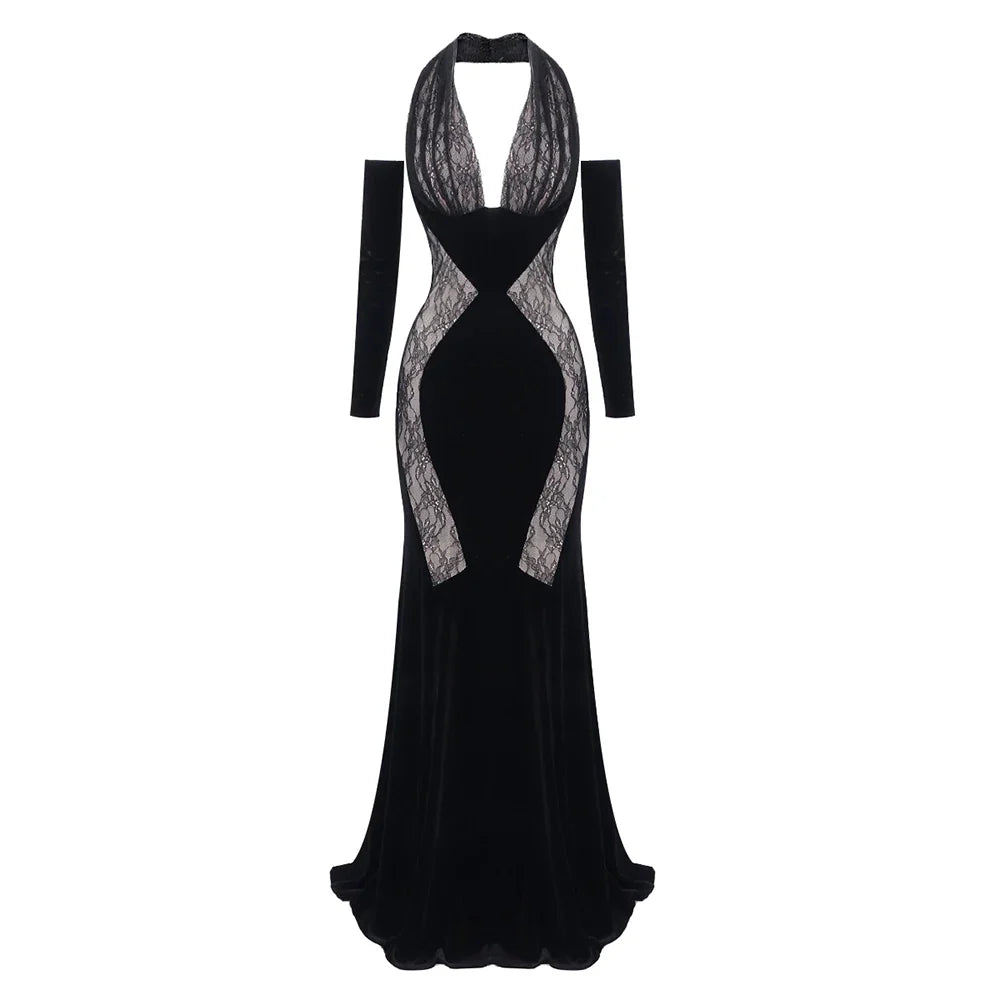 Marissa Mesh Maxi Dress