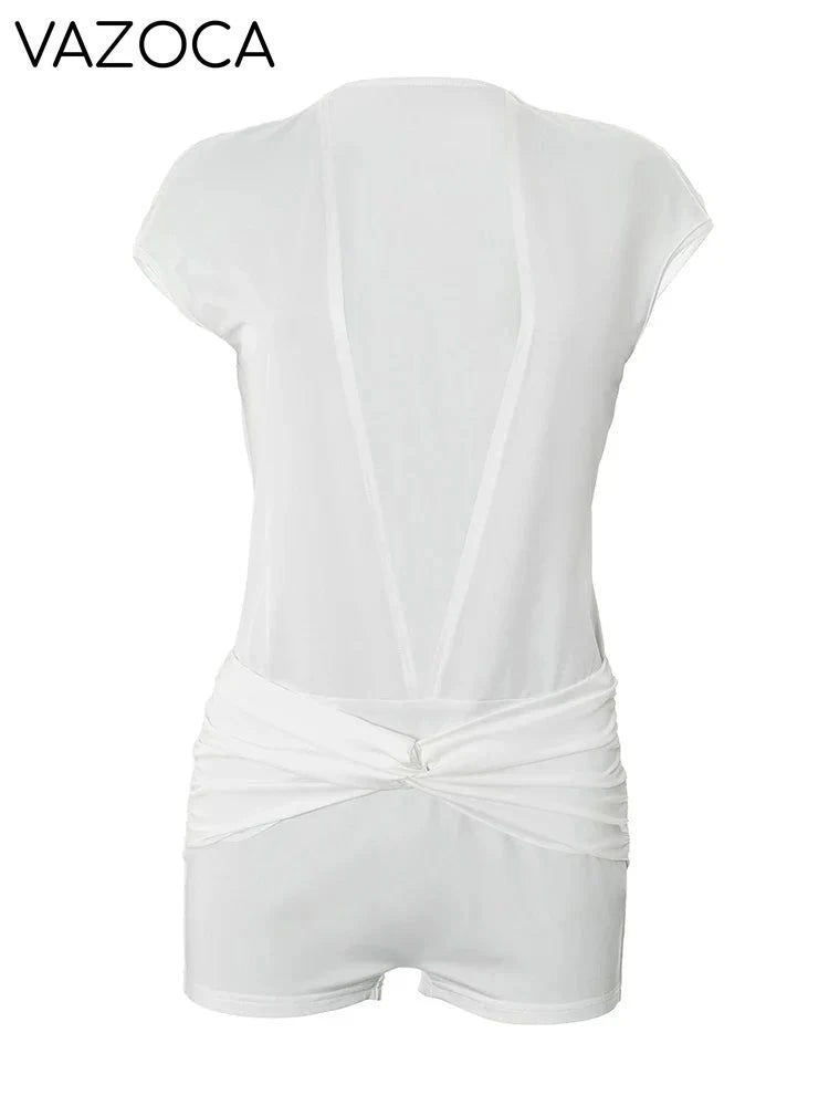 Elliana Ruched Romper