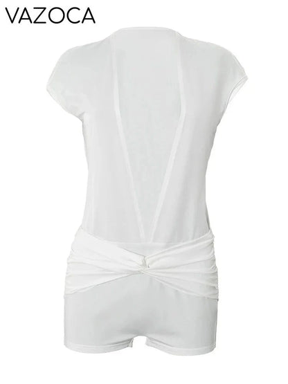 Elliana Ruched Romper