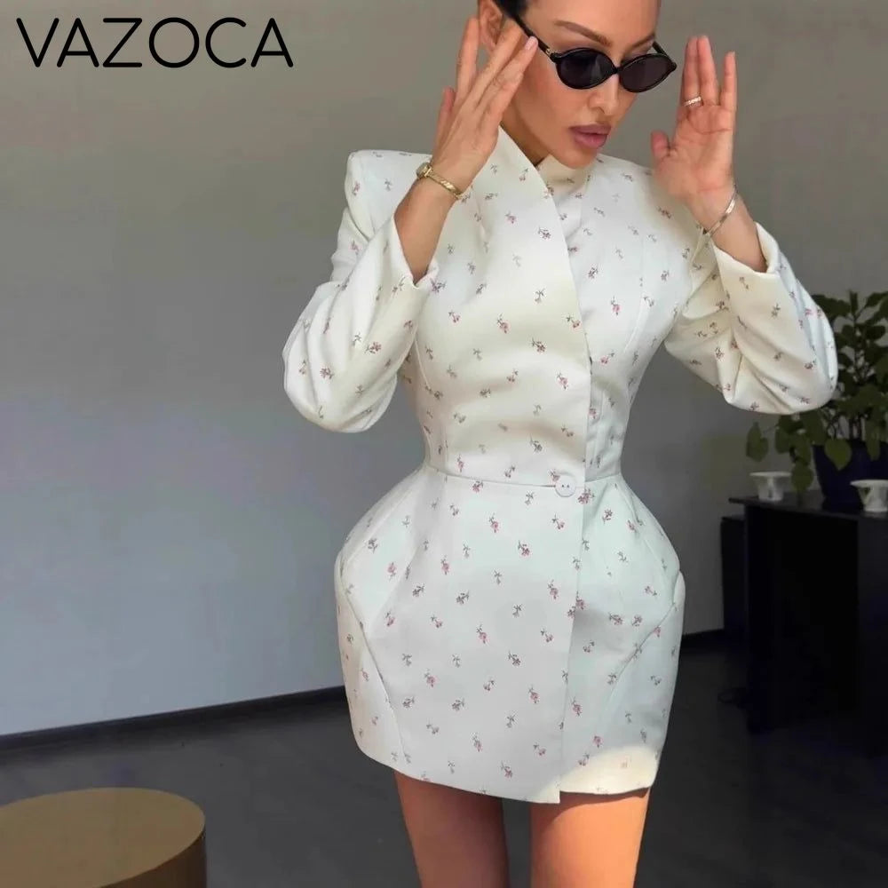 Floral Blazer Dress