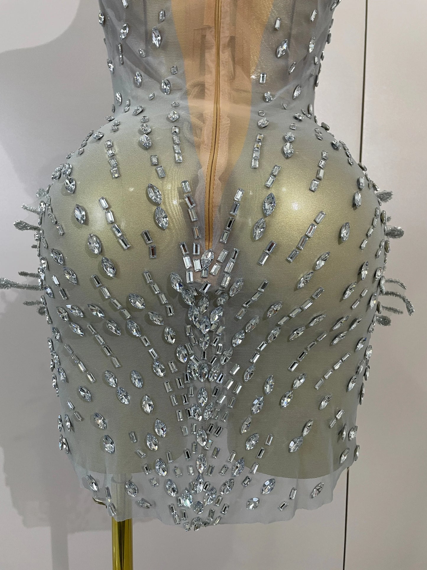 Zenda Mesh Mini Dress
