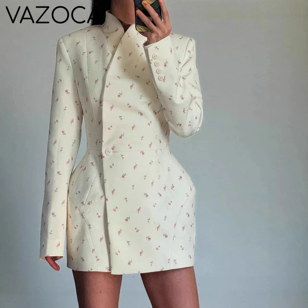 Floral Blazer Dress