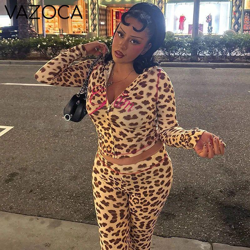 Fierce Leopard Hooded Set