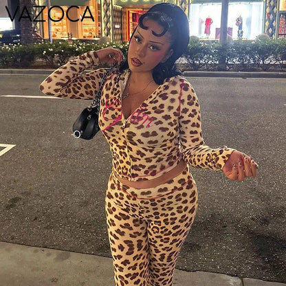 Fierce Leopard Hooded Set