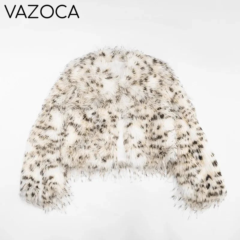 Leopard Fur Plush Coat