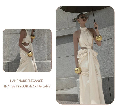 Twist-Cutout Maxi Dress